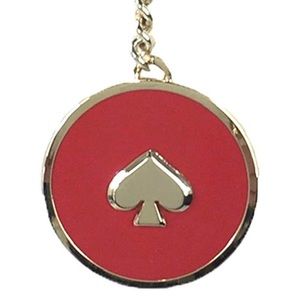 Kate Spade Enamel Spade Keychain FOB